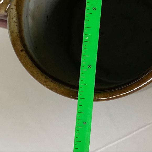 Hand Thrown Studio Pottery Mug Stein Cup Ombré Beige Red Glazed Signed 4.5” EUC - Picture 14 of 14